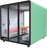 The smart and soundproof meeting room for teams of up to 6