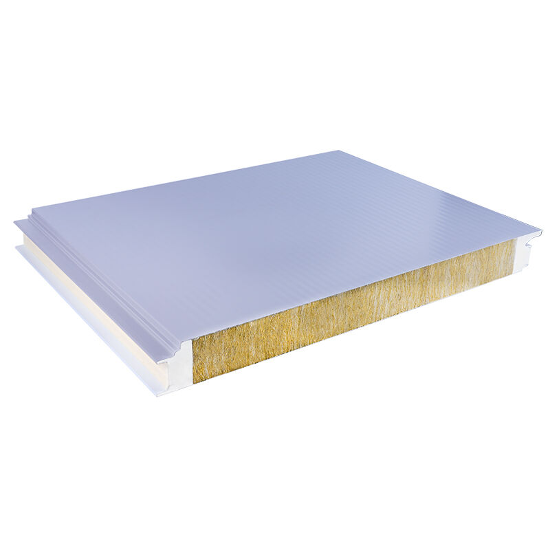PU Foaming Rock Mineral Wool Sandwich Wall Panel