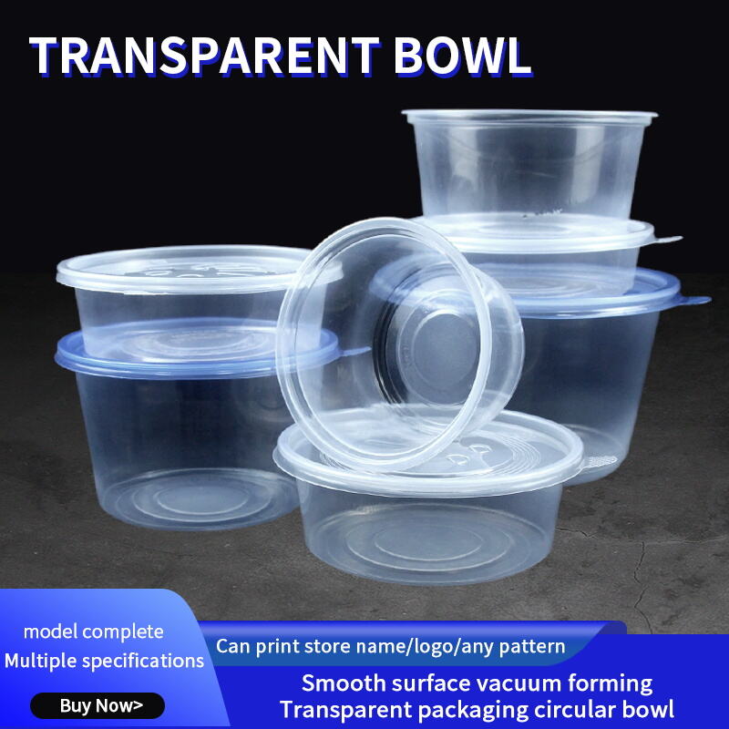 FDA-konformer Kunststoff-Rundbehälter zum Mitnehmen (C-150) – U-förmige Anti-Expansion-Lüftung, auslaufsicherer Behälter