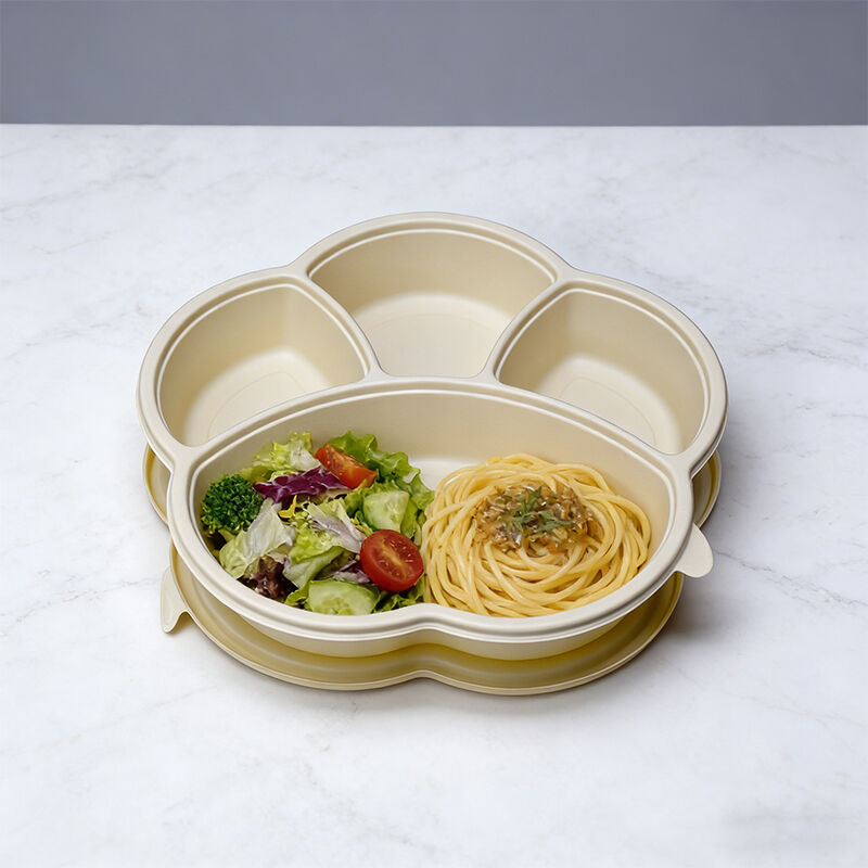 Biodegradable Corn Starch Disposable Lunch Box for Takeaway & Delivery