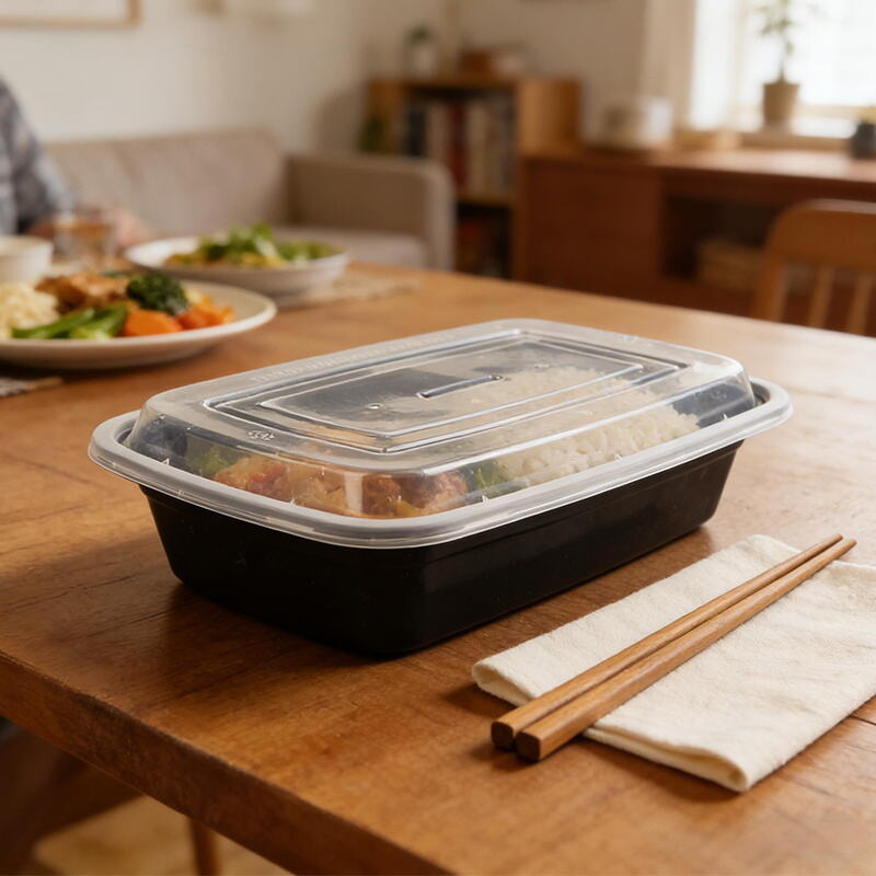 Factory Supplier Disposable PP Food Lunch Boxes with Lids 150 Pack Takeaway Containers