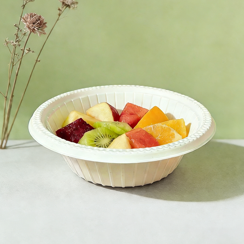 Premium FDA-Compliant Plastic Round Takeaway Bowls - Smooth-Edge Leakproof Microwave-Safe Containers