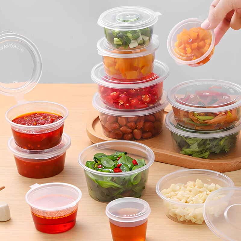 Where to Buy Eco-Friendly Plastic Sauce Cups with Lids in Bulk