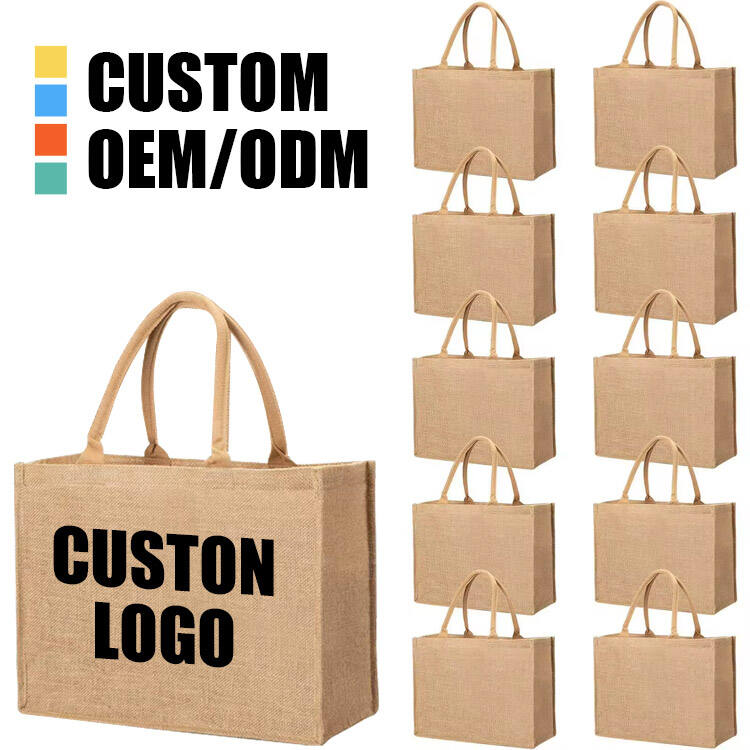 Wholesale Biodegradable Jute Bag for Retail Packaging