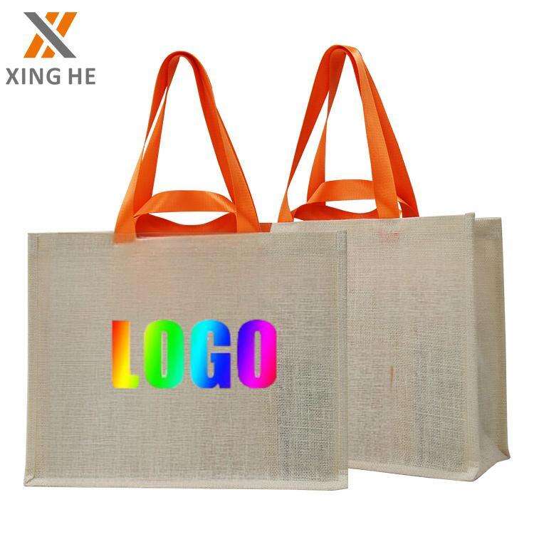 Factory Direct Custom Printed Jute Bag for Trade Shows