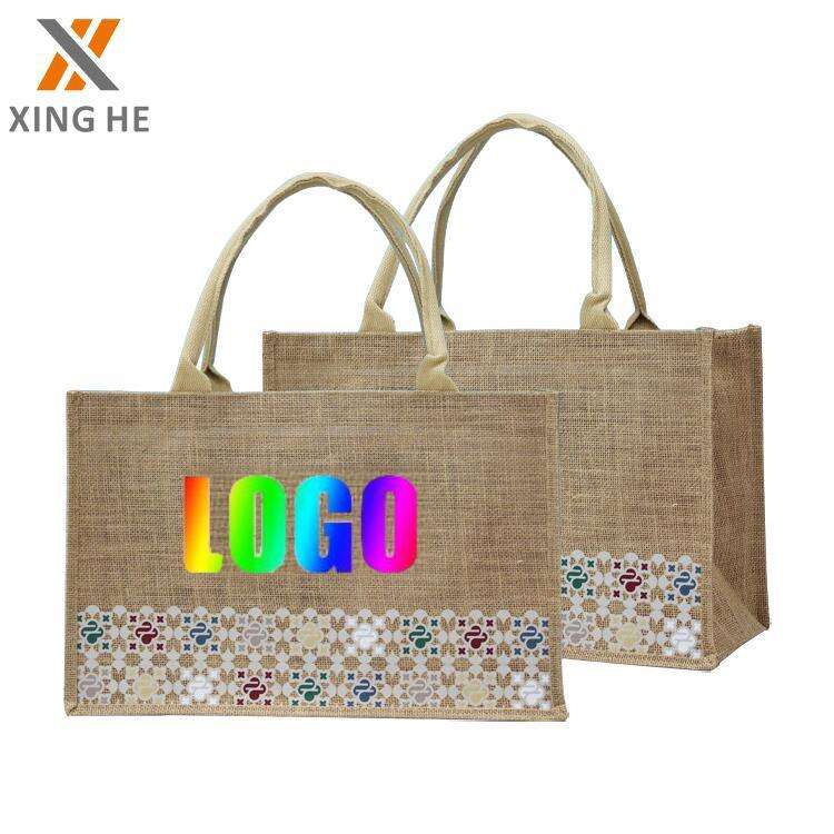 Custom Printed Jute Bag for Corporate Gift and Retail