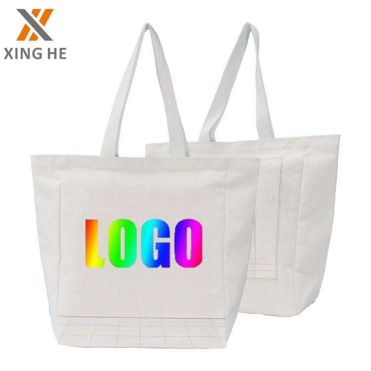 Custom Printed Durable Canvas Tote Bag for Retail