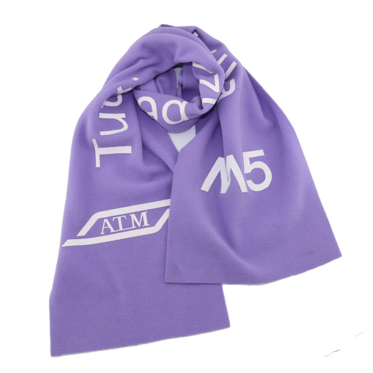 Polar Fleece Printed Polyester Scarf For Promotion
