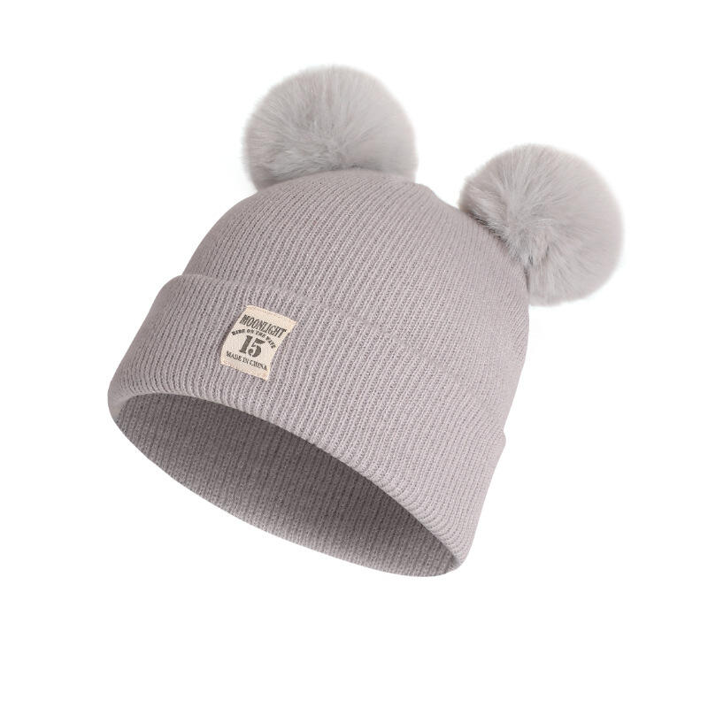Two Pompom Beanie Hat For Sale
