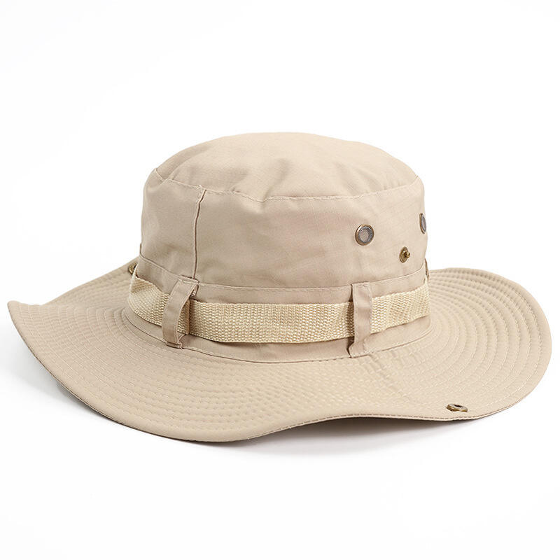 Fisherman Wide Brim String Bucket Hat with OEM 