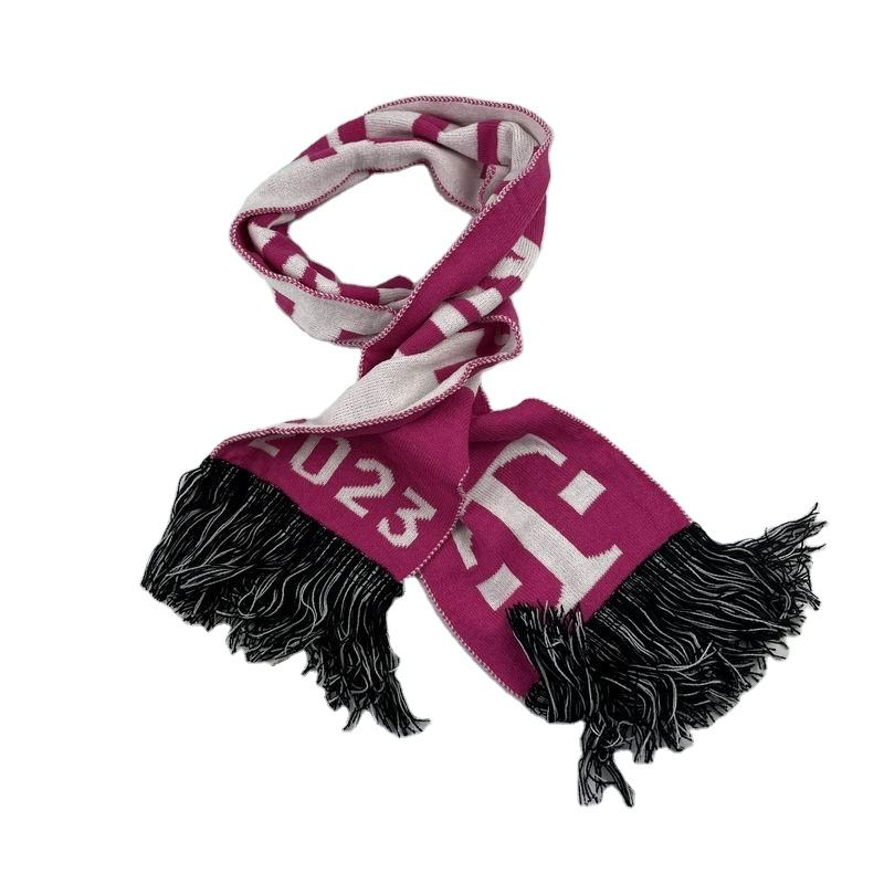 Acrylic Woven Fan Scarf For Club