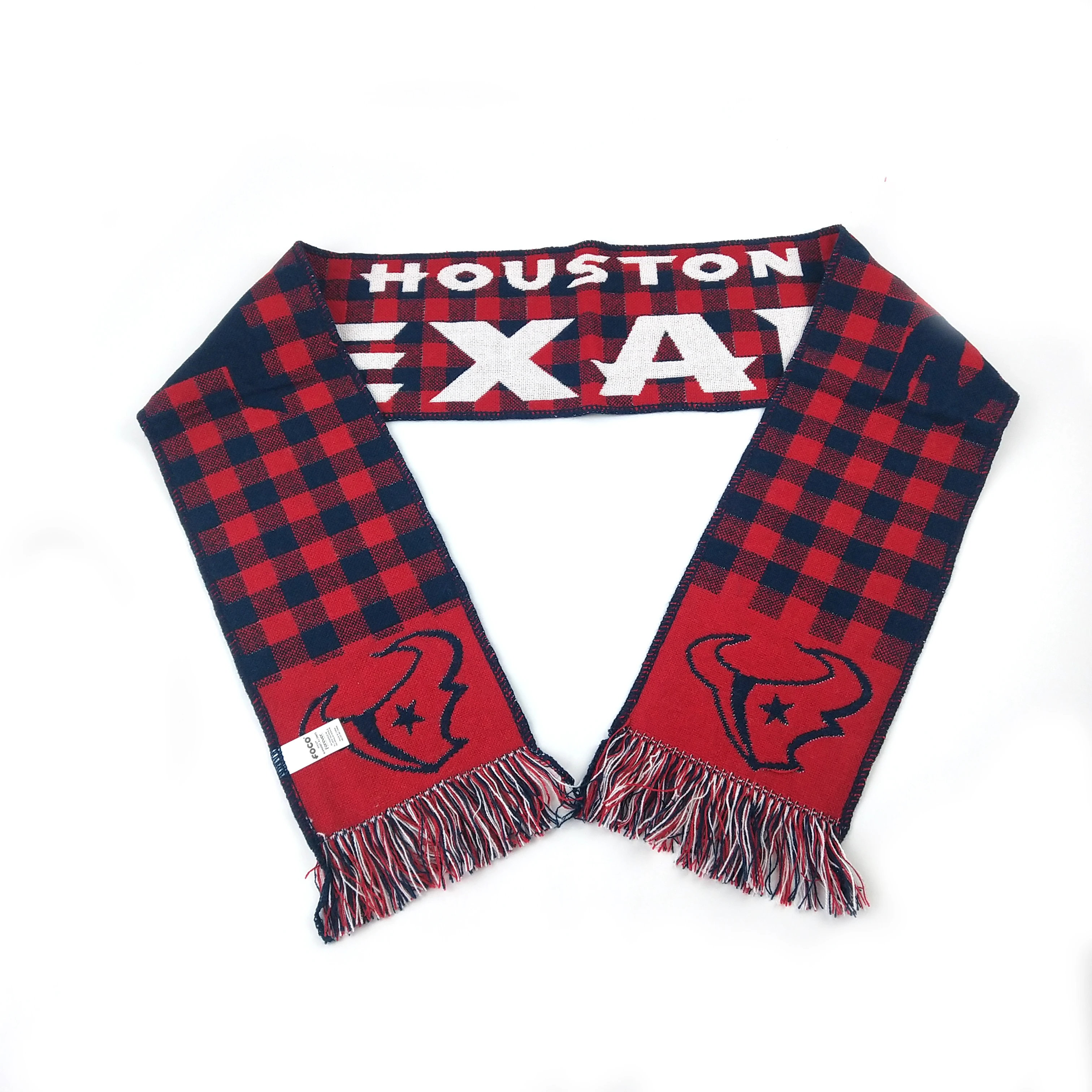 Football Woven Fans Scarf With Factory