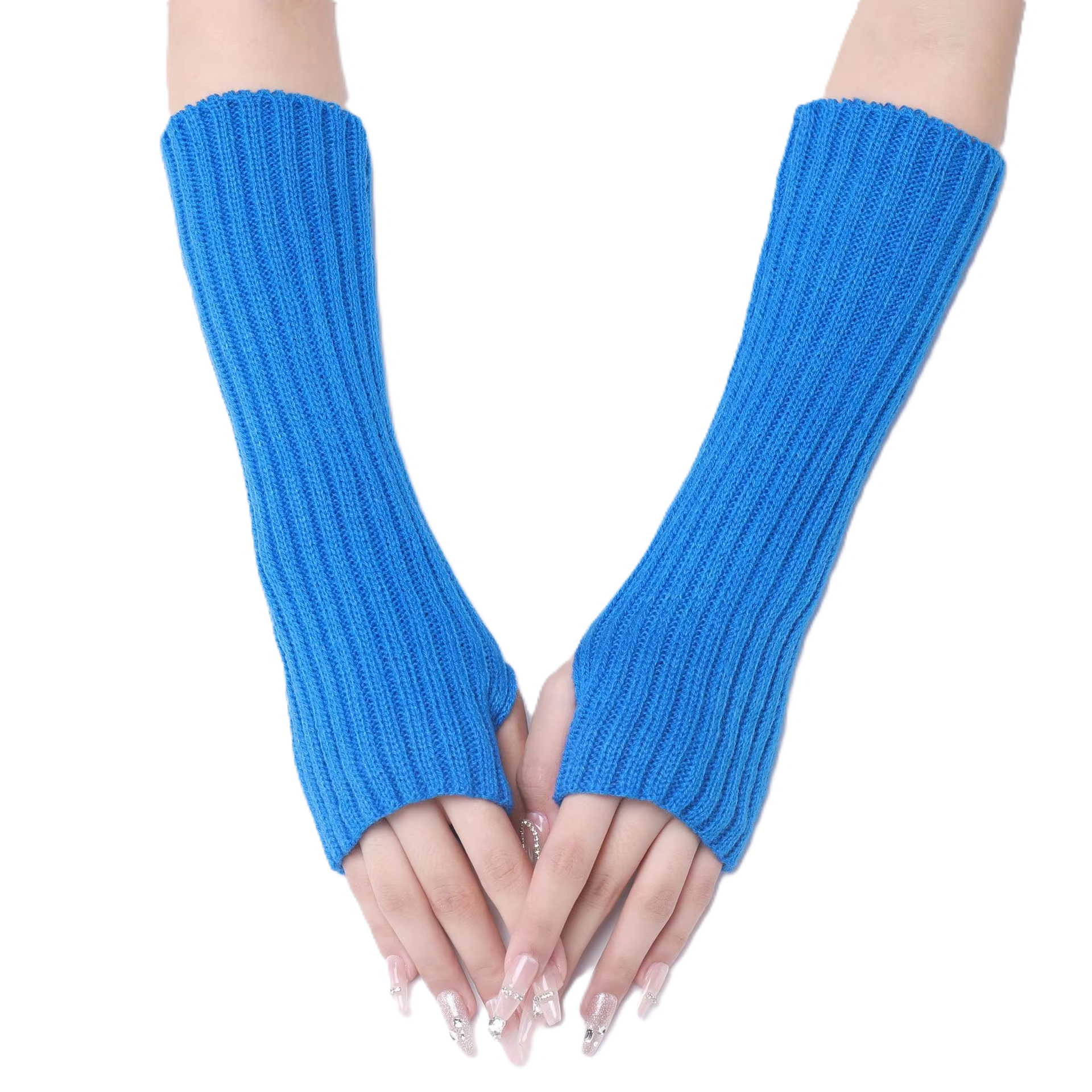Medium Half-Finger Fingerless Gloves For Women
