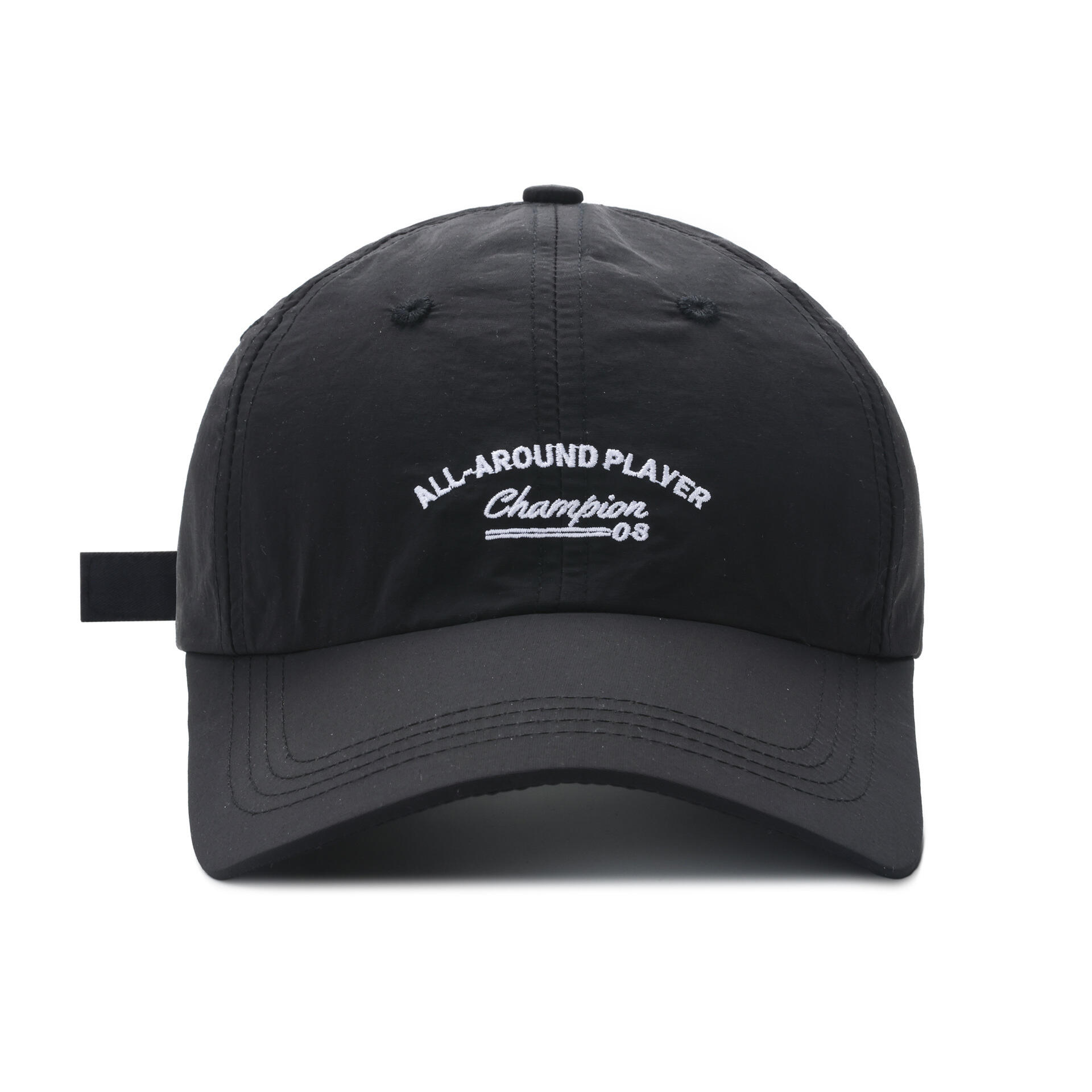 Black Polyester Breathable Soft Fashion Sports Hats