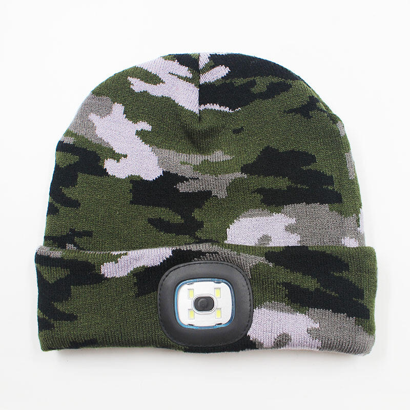 Camouflage Beanie Hat With LED For Sale