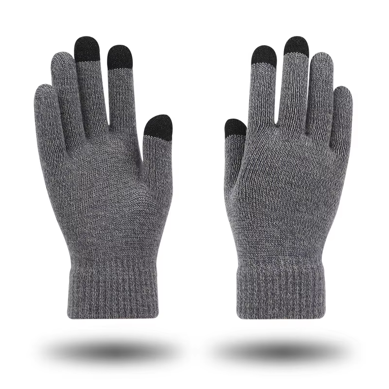 Solid Color Acrylic Touch Screen Gloves With Factory