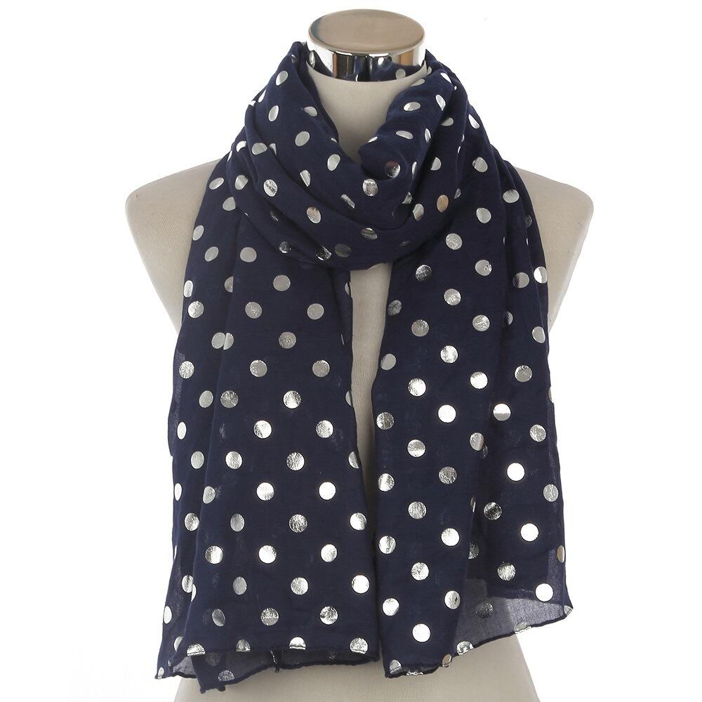 Silver Printed Polyester Beach Scarf For Wholesale