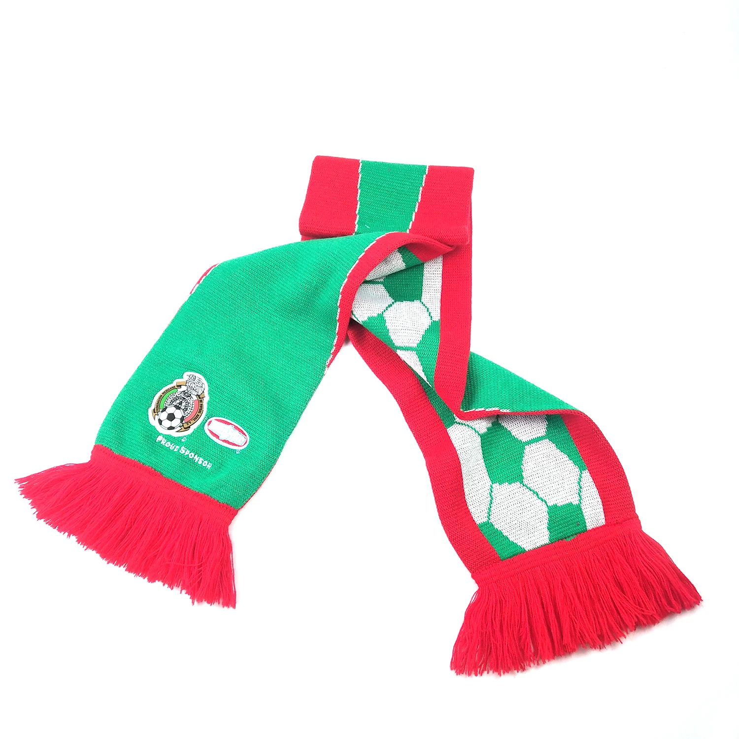 Flat Jacquard Winter Knitted Scarf With Factory