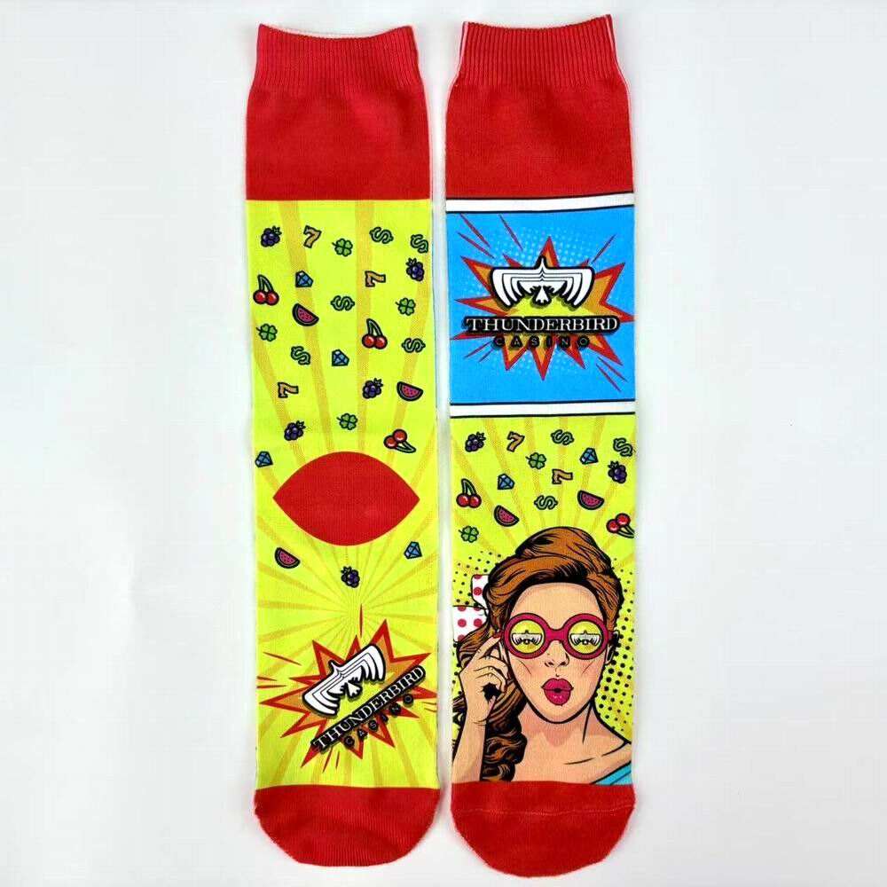 New Design Flat Sublimation Socks for Normal Use