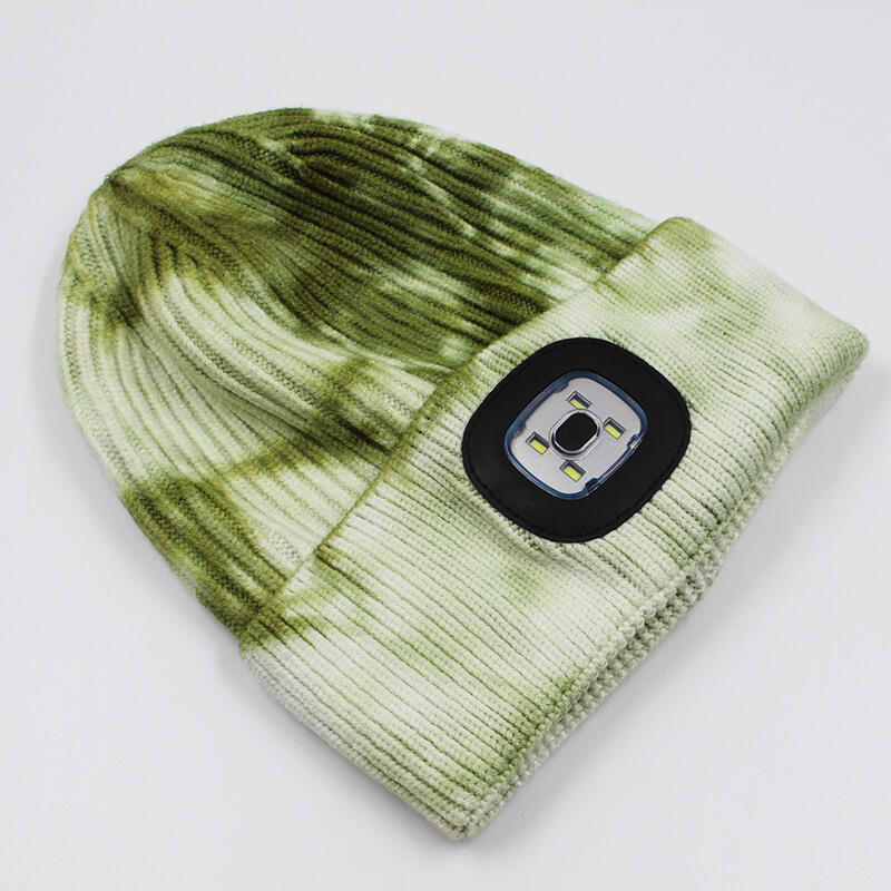 Tie Dye Beanie Hat With LED For Sale