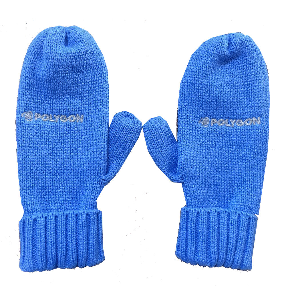 Embroidered Acrylic Mitten Gloves With Factory
