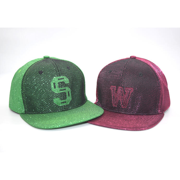 Super Shiny Custom Logo Snapback Hats for Party