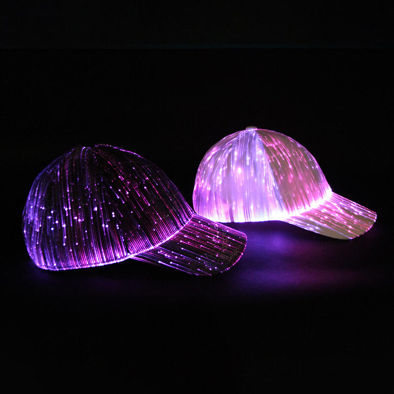 LED Hat with 7 Colors Luminous Glowing Baseball Hats 