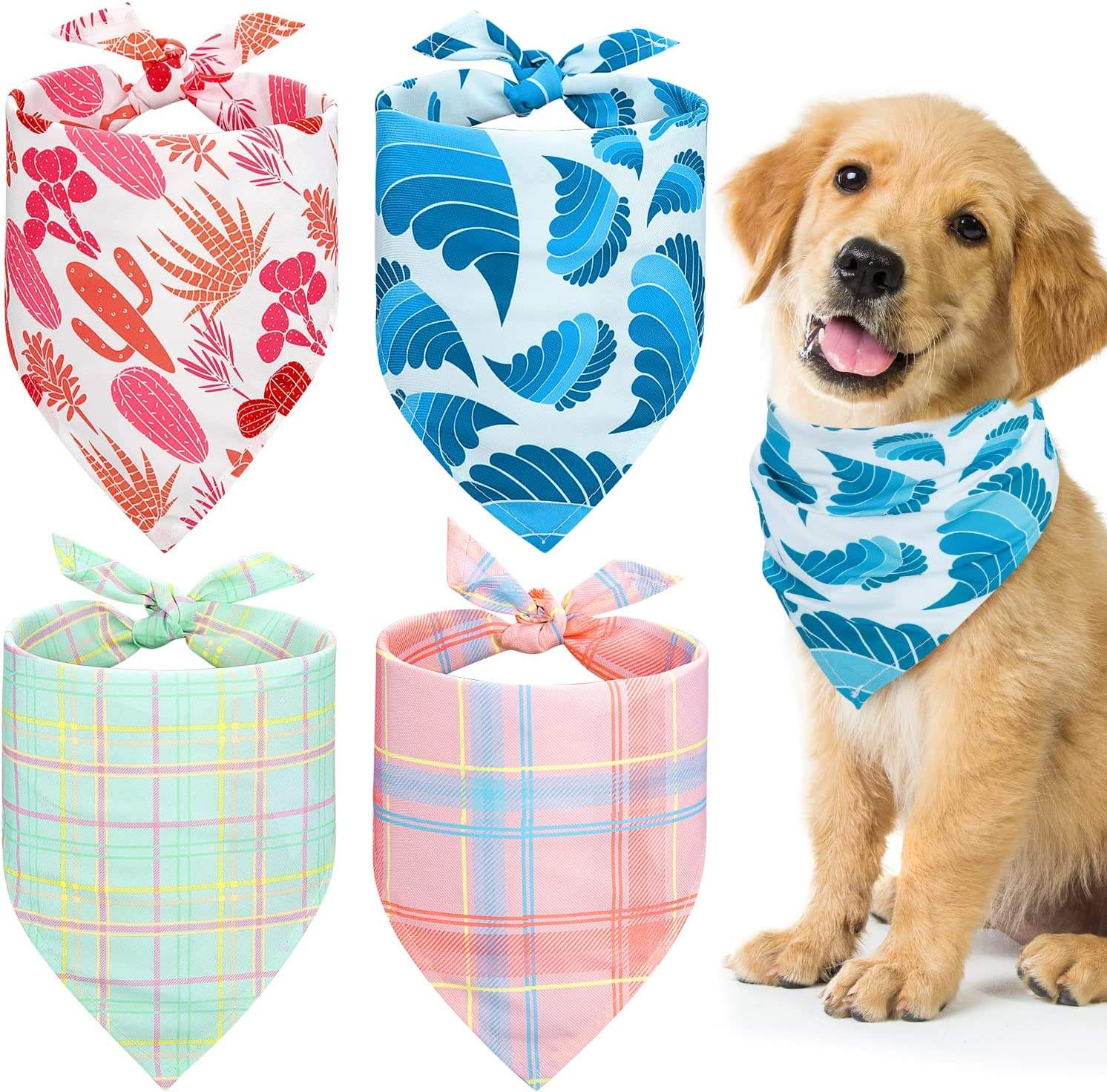 Custom Logo Cotton Triangle Bandana For Pet