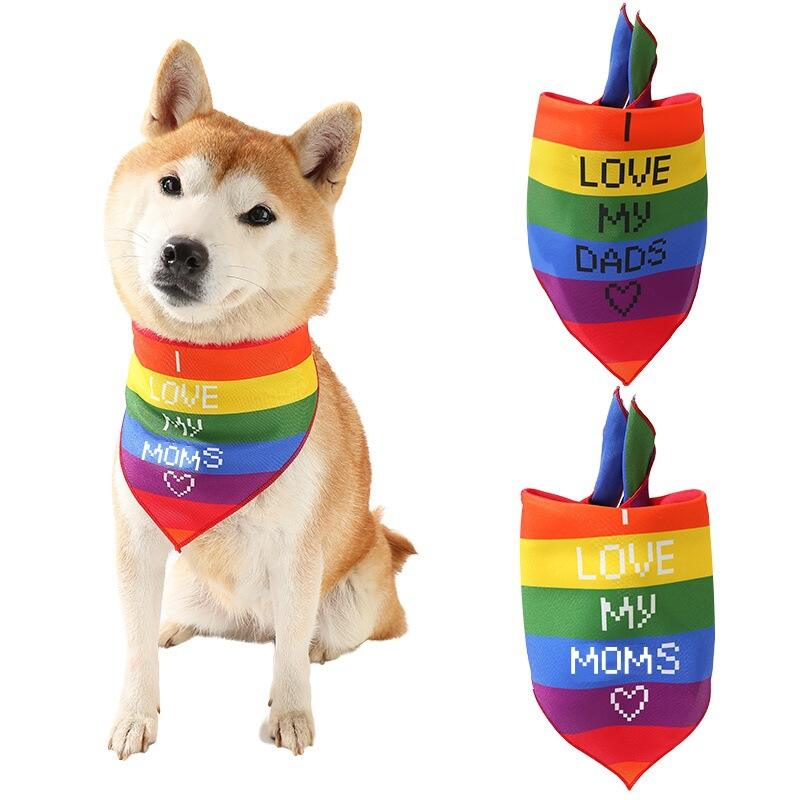 Polyester Triangle Printed Dog Bandana For Decoration