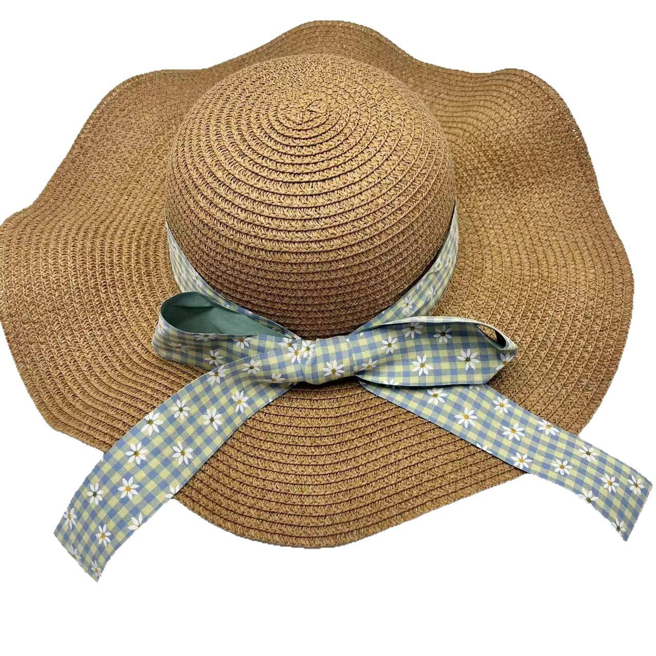 Fashion Straw Hat with Custom Bow