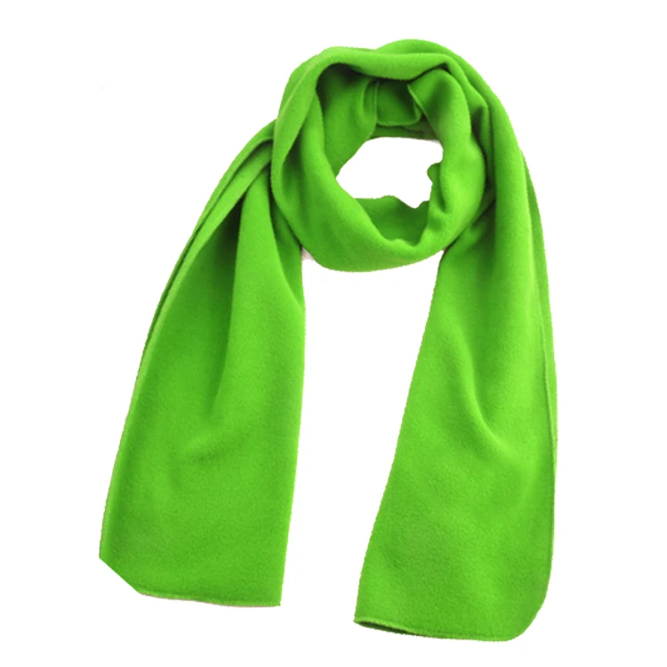 Polar Fleece Solid Color Polyester Scarf For Winter