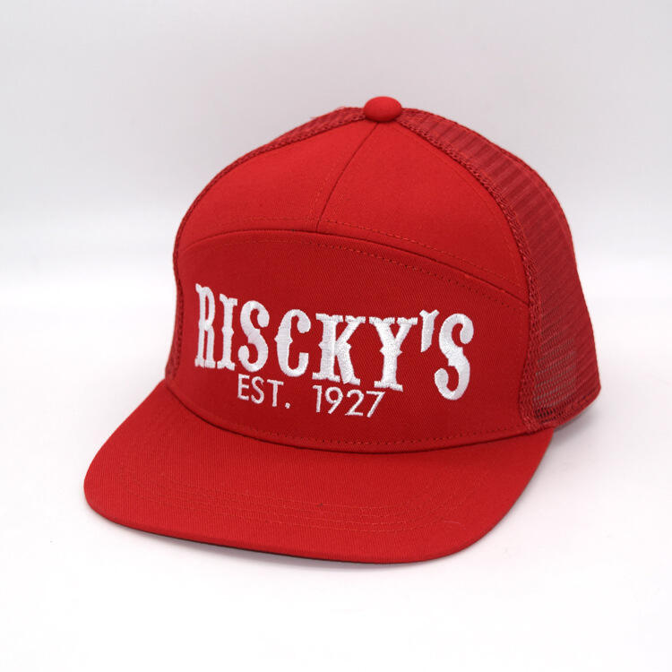 Red Custom Embroidery Logo Snapback Hats