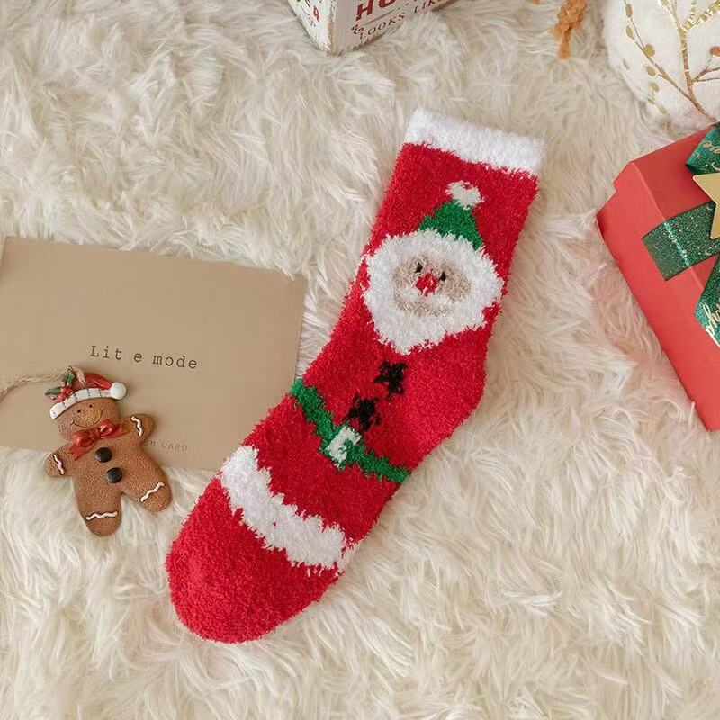 Christmas Fuzzy Socks for Christmas Wearing