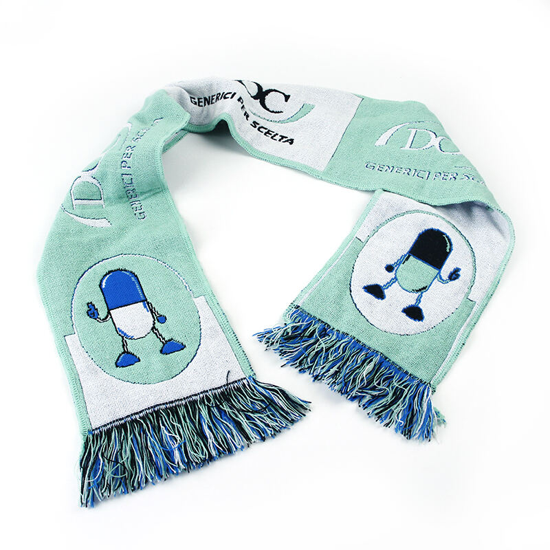 Custom Fans Sports Woven Scarf For Wholesale
