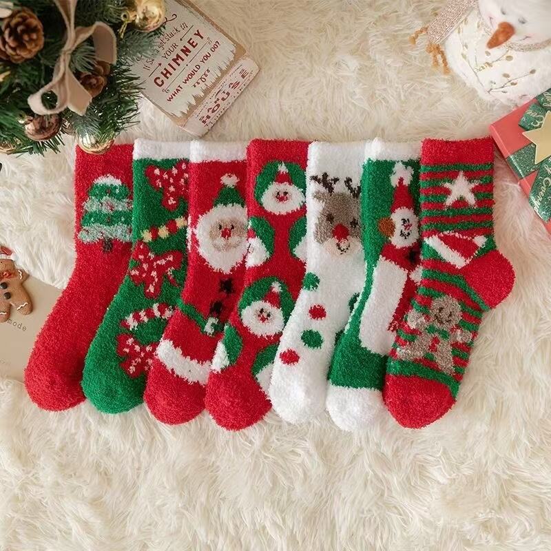 Fuzzy Christmas Stockings for Christmas Wearing