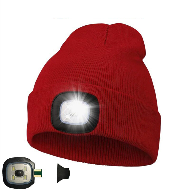 Warm Beanie Hat With LED For Sale