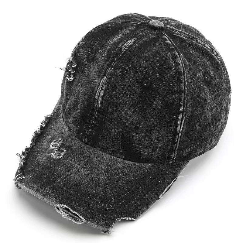 6 baseballkapper vasket baseballkapper med hull