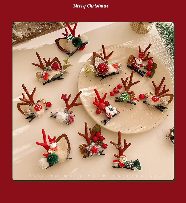 Lovely Pairs of Christmas Clip for Decoration