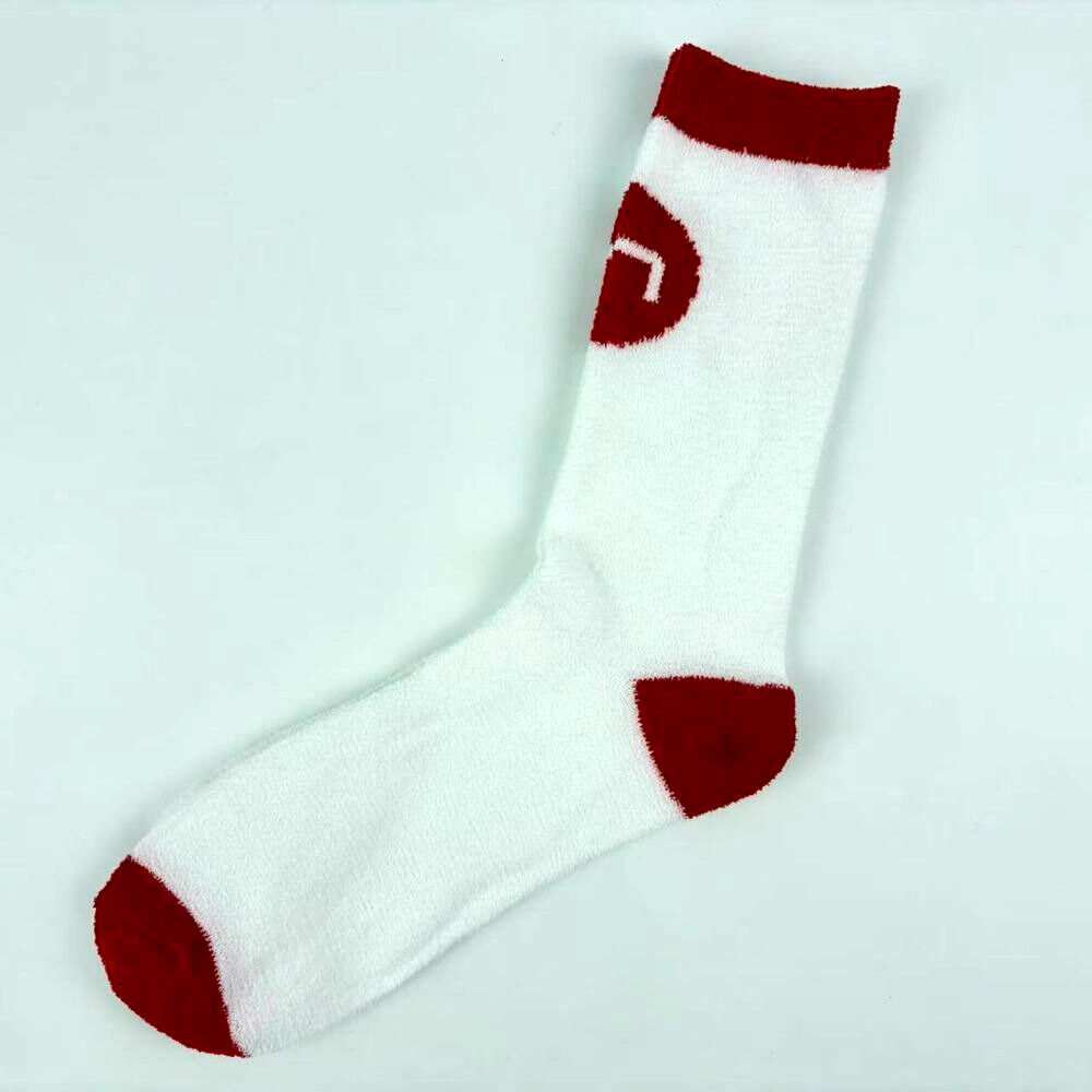 Custom Logo Unisex Polyester Fuzzy Socks for Home Use