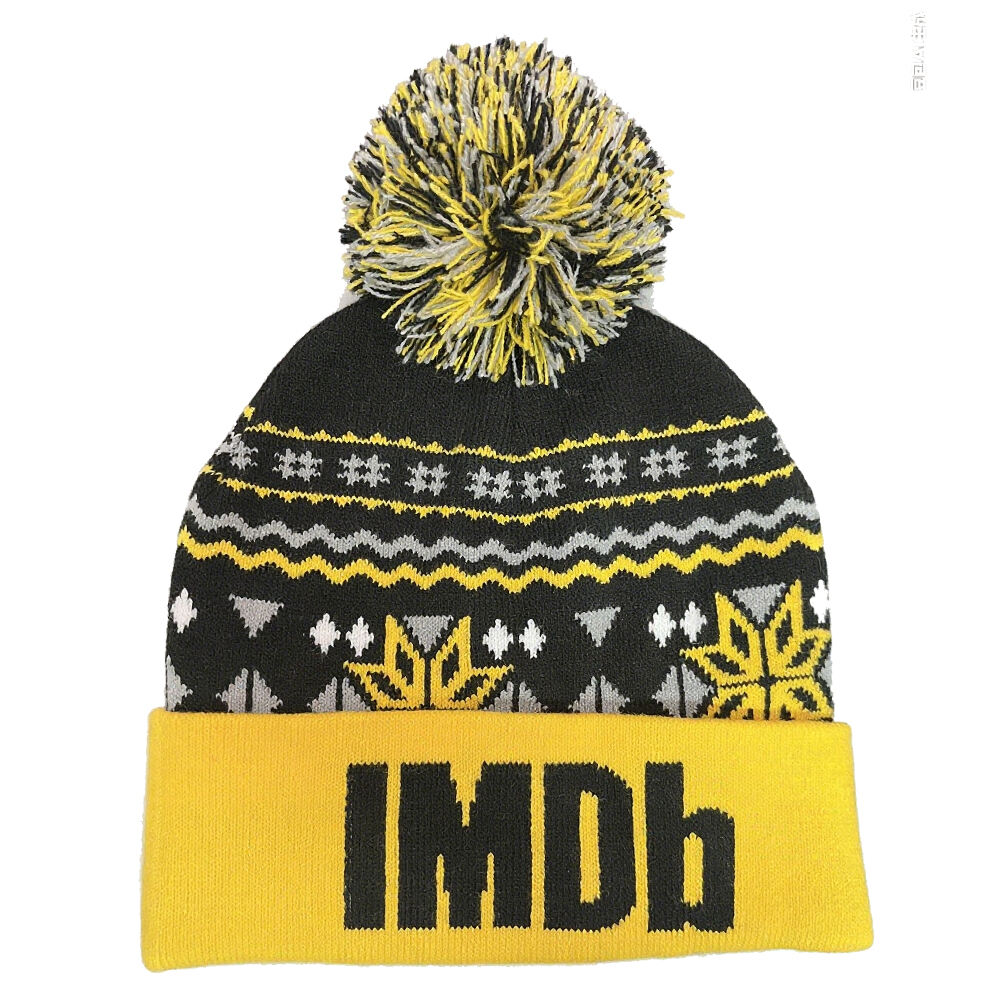 Jacquard Knitted Beanie Hat With Sale
