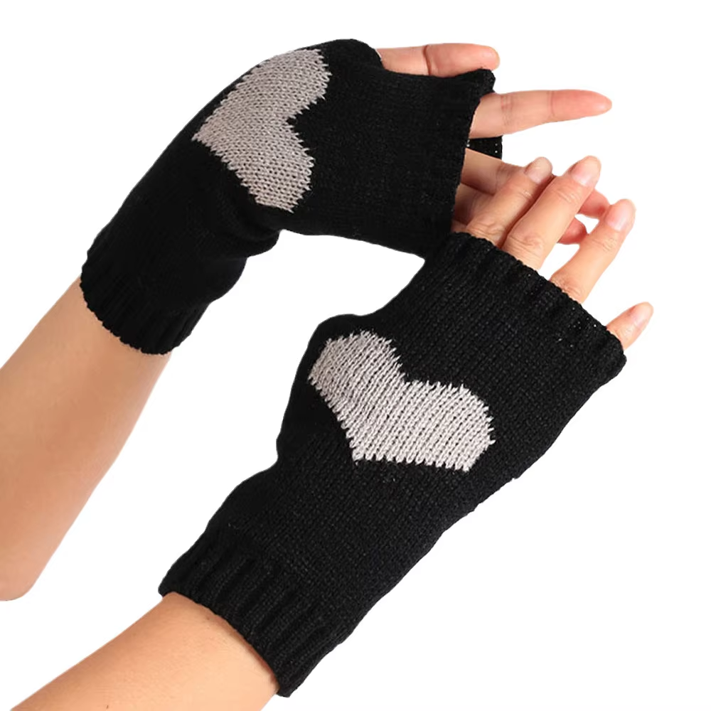 Knitted Half-Finger Fingerless Gloves For Wholesale