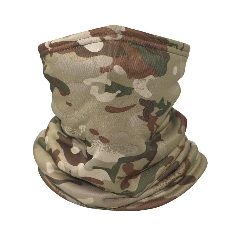 Camo Printed Polyester Neck Warmer With Fleece