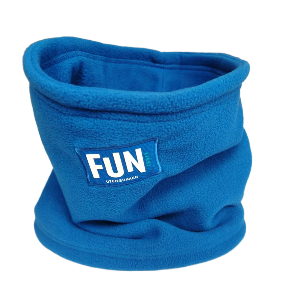 Custom Woven Patch Polar Fleece Neck Warmer For Promotion