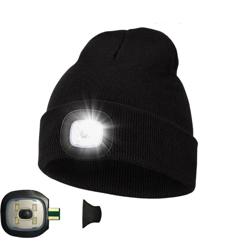 Outdoor Beanie Hat With LED For Sale