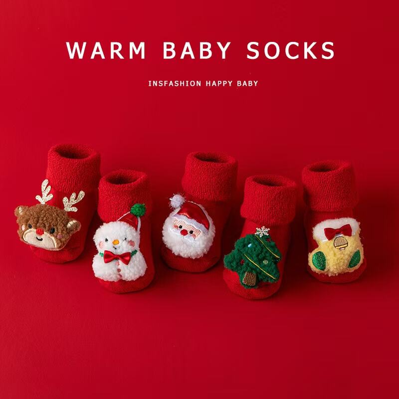 Christmas Warm Baby Socks for Anti-slip