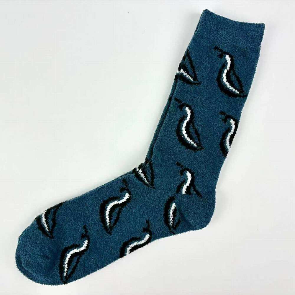 Custom Design Unisex Polyester Fuzzy Socks for Home Use