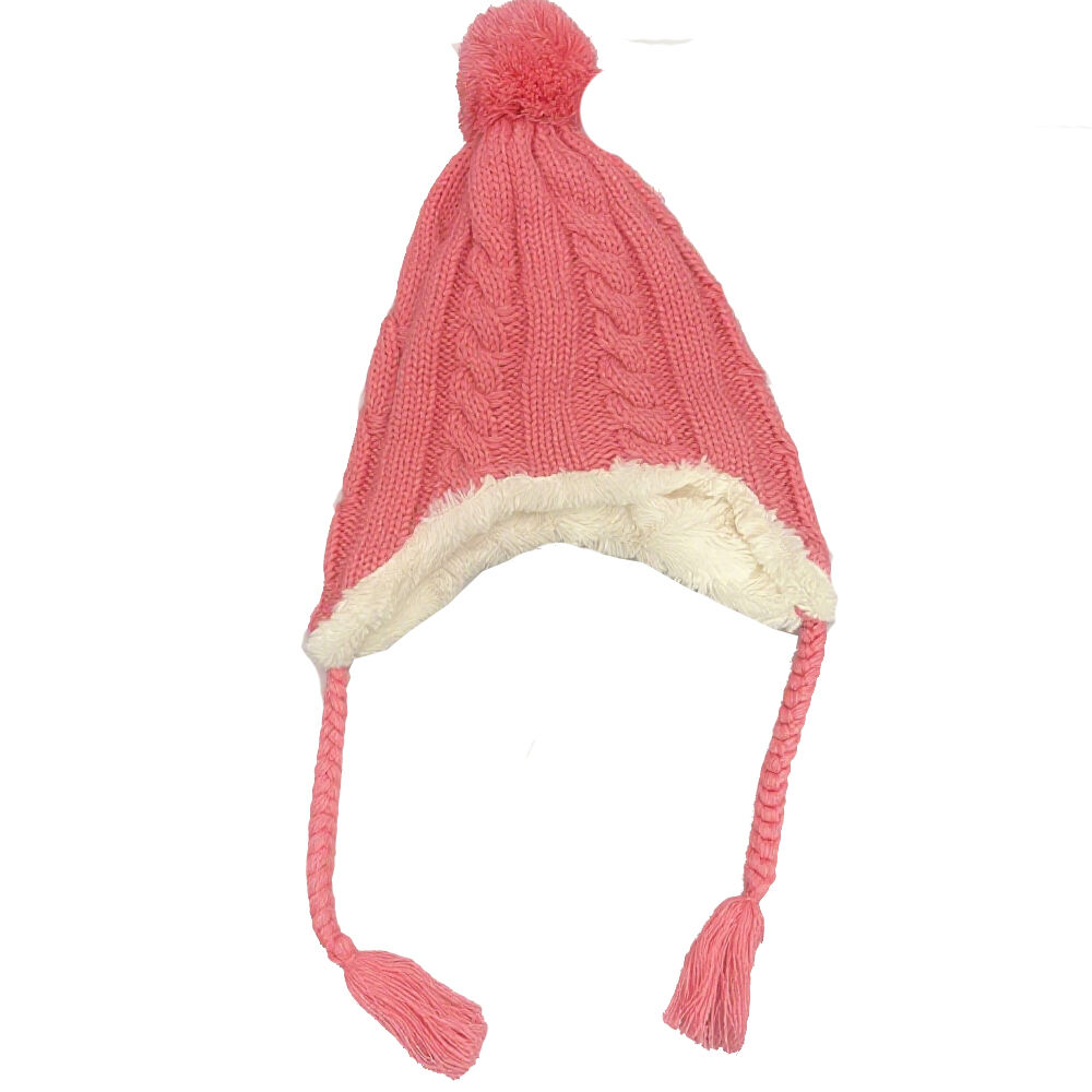 Knitted Earflap Beanie Hat With Factory