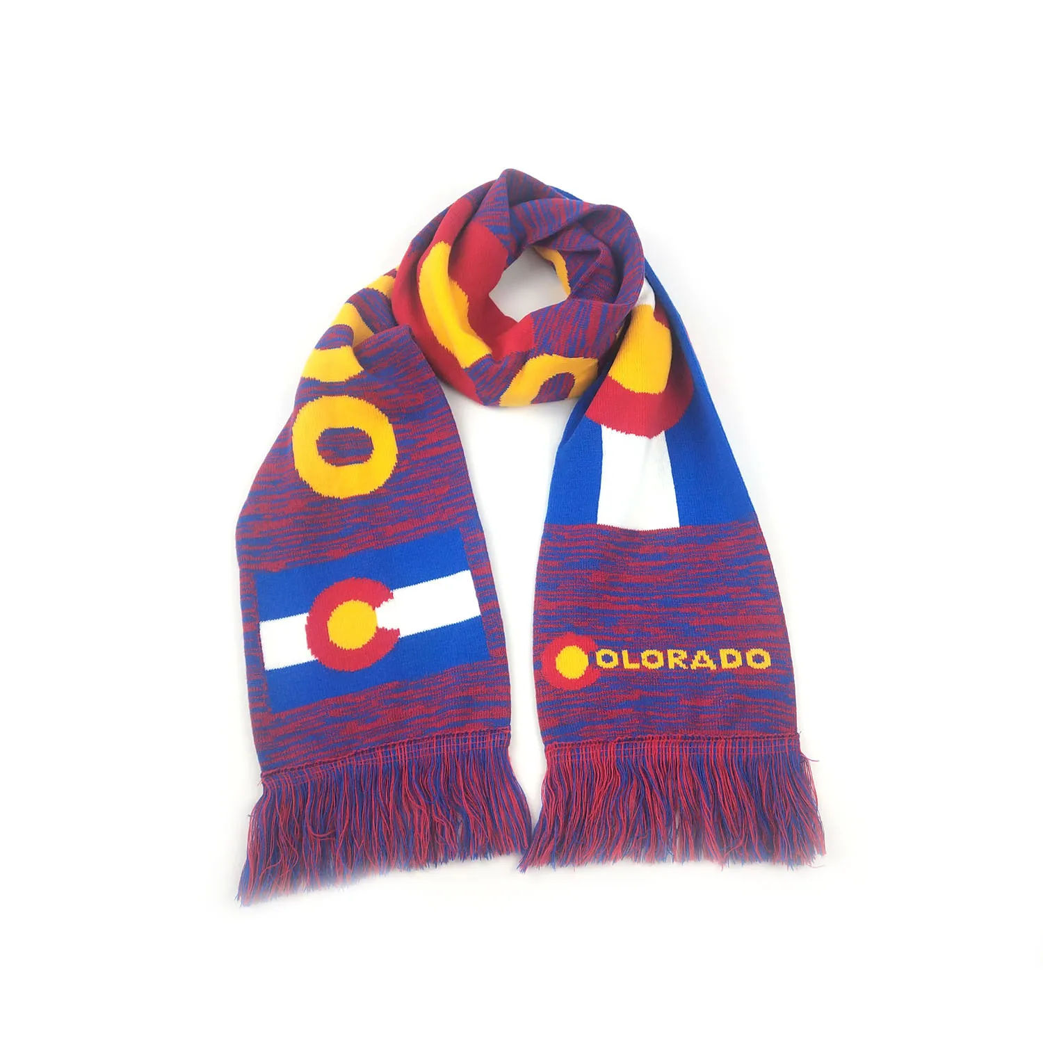 Custom Winter Acrylic Knitted Scarf For Club