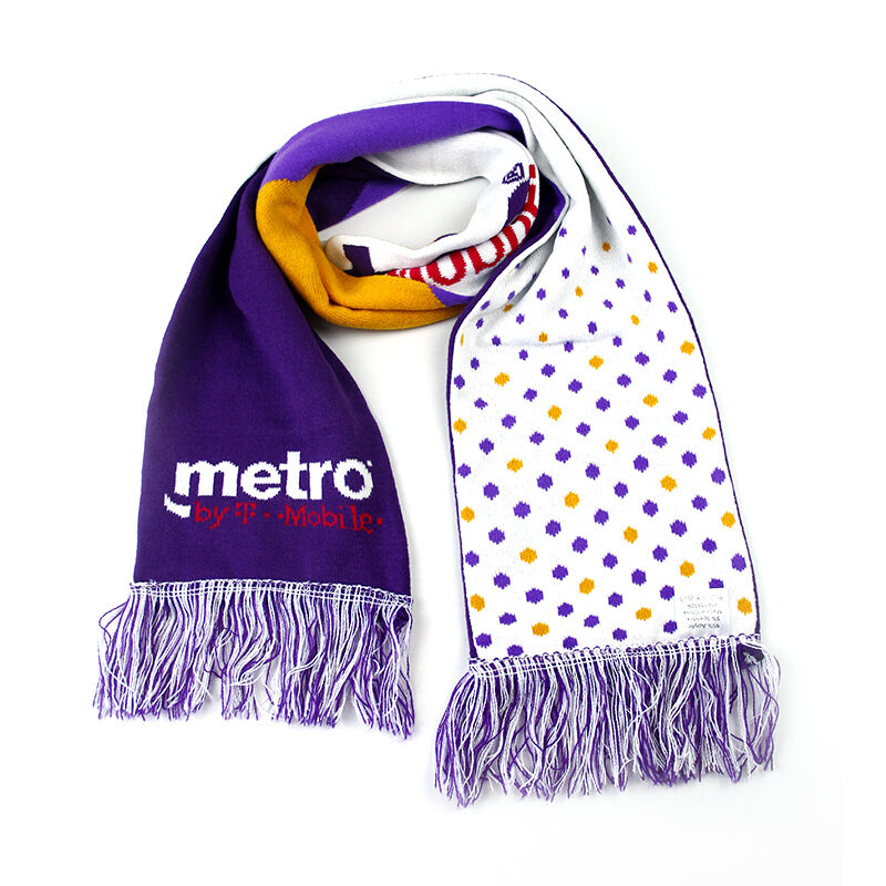 Acrylic Circle Jacquard Knitted Scarf For Wholesale