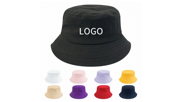Custom Reversible Embroidered Bucket Hats Cotton Material All Over Printing for Woman Kids